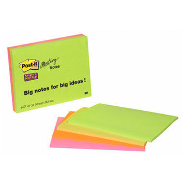 4 blocs de notas Post-it 152x101 mm. Super Sticky 6445-SSP 4 blocs de notas Post-it 152x101 mm. Super Sticky 6445-SSP