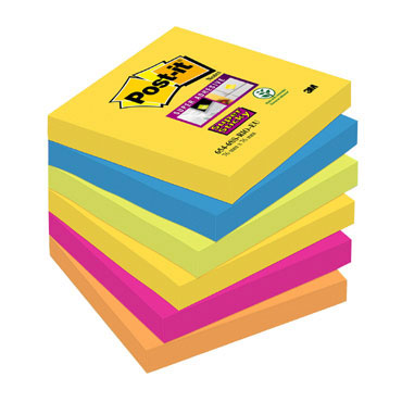 6 blocs notas Post-it Río de Janeiro 76x76 mm. Super Sticky 6 blocs notas Post-it Río de Janeiro 76x76 mm. Super Sticky