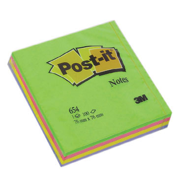 BL100 notas Post-it arco iris primavera 76 x 76 mm. BL100 notas Post-it arco iris primavera 76 x 76 mm.