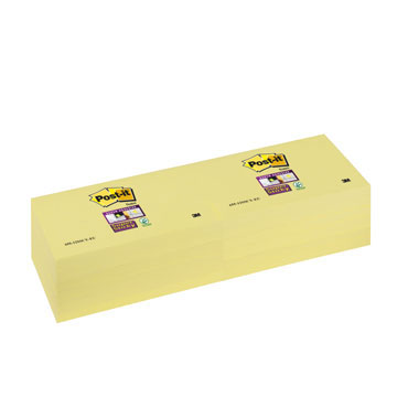 BL90 notas Post-it Super Sticky amarillas 76 x 127 mm. BL90 notas Post-it Super Sticky amarillas 76 x 127 mm.