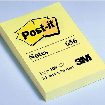 BL100 notas Post-it amarillas 76 x 51 mm. BL100 notas Post-it amarillas 76 x 51 mm.