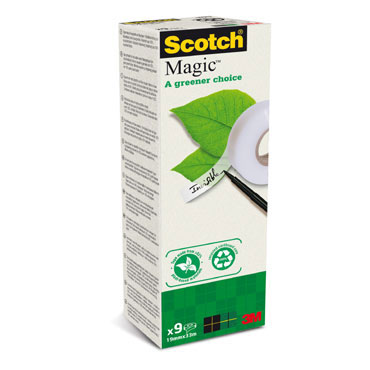 9 cintas adhesivas Scotch Magic 19 mm. x 33 m.