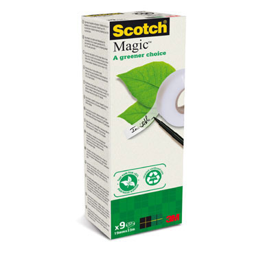 9 cintas adhesivas Scotch Magic 19 mm. x 33 m. 9 cintas adhesivas Scotch Magic 19 mm. x 33 m.