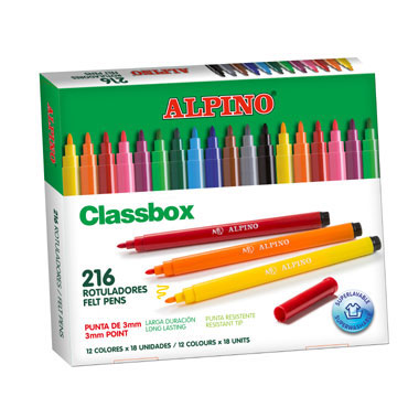 216 rotuladores de color Alpino AR000108 216 rotuladores de color Alpino AR000108