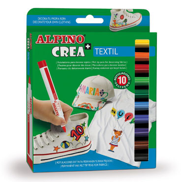 10 rotuladores Crea + Textil Alpino AR000132 10 rotuladores Crea + Textil Alpino AR000132