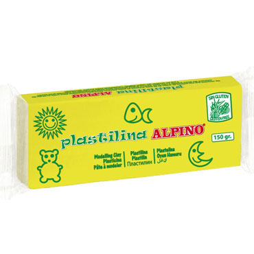 12 barras plastilina 150 g. amarillo claro Alpino DP000069 12 barras plastilina 150 g. amarillo claro Alpino DP000069