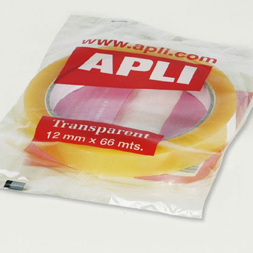 Cinta adhesiva transparente 12 mm. x 66 m. Apli 11265 Cinta adhesiva transparente 12 mm. x 66 m. Apli 11265