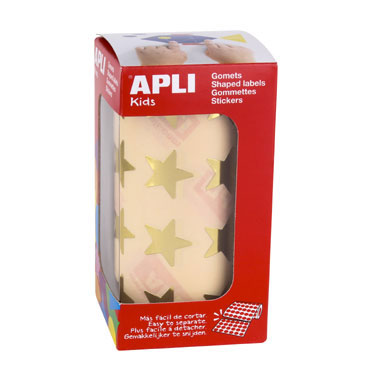 Gomet metal oro estrellas grandes Apli 12044 Gomet metal oro estrellas grandes Apli 12044