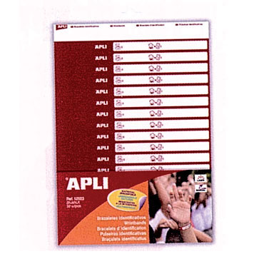 32 brazaletes identificadores 210x15 mm. Apli 12523 32 brazaletes identificadores 210x15 mm. Apli 12523