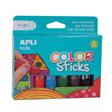 6 témperas sólidas 10 g. Apli 14227 6 témperas sólidas 10 g. Apli 14227