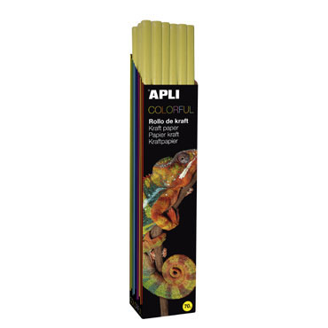 Rollo papel Kraft 1 x 10 m. amarillo 14430 Rollo papel Kraft 1 x 10 m. amarillo 14430