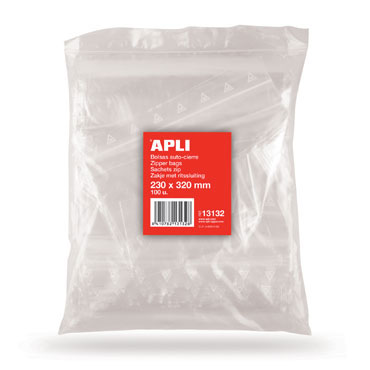 100 bolsas autocierre 160x220 mm. Apli 100 bolsas autocierre 160x220 mm. Apli