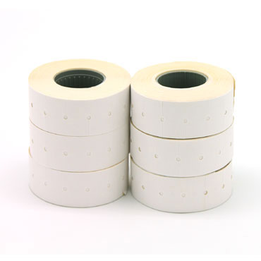 6 rollos etiqueta manual 21x12 mm. blanca Apli