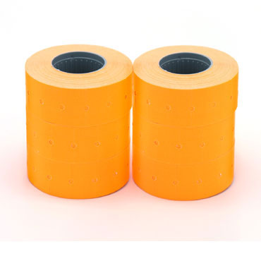 6 rollos etiqueta manual 21x12 mm. naranja Apli 6 rollos etiqueta manual 21x12 mm. naranja Apli