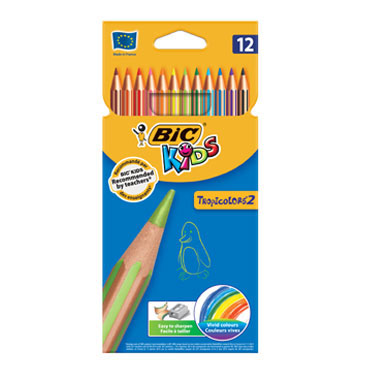 12 lápices de color Tropicolors 2 BIC 8325669 12 lápices de color Tropicolors 2 BIC 8325669