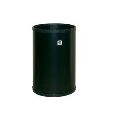 Negro 32 x 21.5 cm Cilindro P-10 Papelera Metal