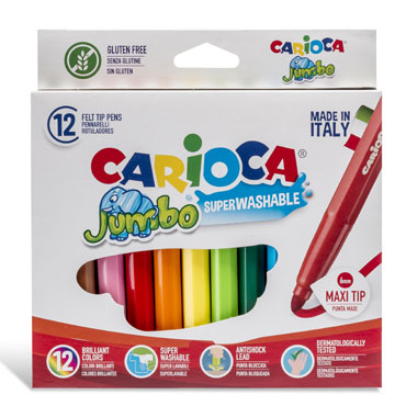 12 lápices de color Jumbo Carioca 40569 12 lápices de color Jumbo Carioca 40569