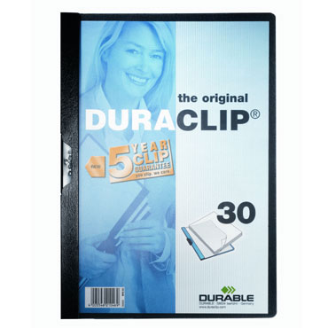Carpeta Duraclip 30HJ Din A-4 negro Durable 2200-01 Carpeta Duraclip 30HJ Din A-4 negro Durable 2200-01