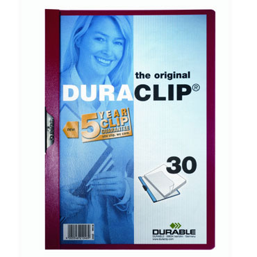 Carpeta Duraclip 30HJ Din A-4 rojo Durable 2200-03 Carpeta Duraclip 30HJ Din A-4 rojo Durable 2200-03