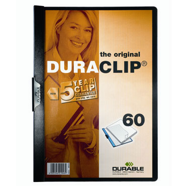 Carpeta Duraclip 60HJ Din A-4 negro Durable 2209-01 Carpeta Duraclip 60HJ Din A-4 negro Durable 2209-01