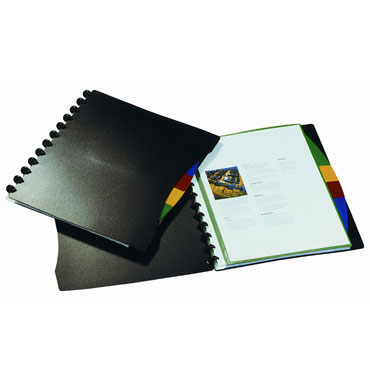 Carpeta 20 Fundas Duralook negra Durable 2435-01 Carpeta 20 Fundas Duralook negra Durable 2435-01