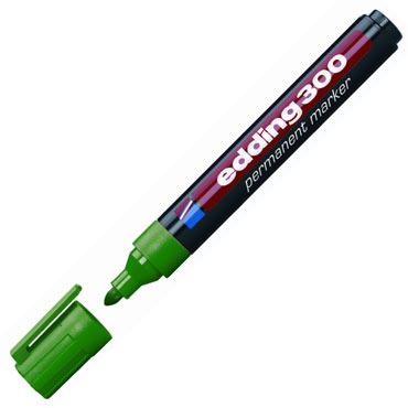 Marcador permanente edding 300 verde 300-004 Marcador permanente edding 300 verde 300-004