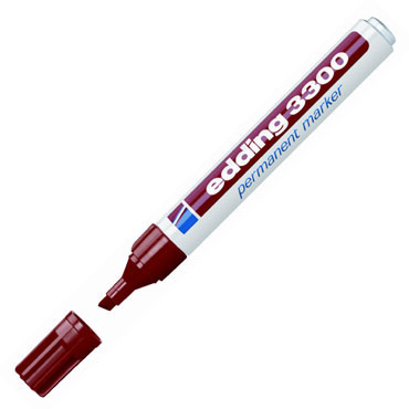 Marcador permanente edding 3300 rojo 3300-002 Marcador permanente edding 3300 rojo 3300-002