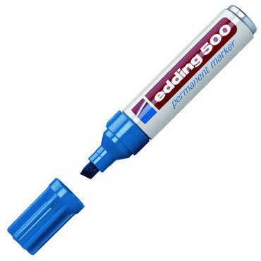 Marcador permanente edding 500 azul 500-003 Marcador permanente edding 500 azul 500-003