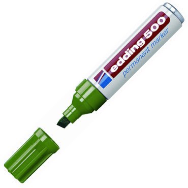 Marcador permanente edding 500 verde 500-004 Marcador permanente edding 500 verde 500-004