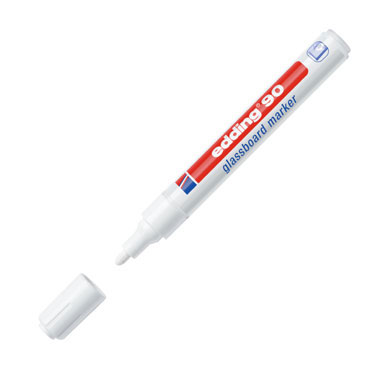 Rotulador pizarra cristal edding 90 blanco 90-049 Rotulador pizarra cristal edding 90 blanco 90-049