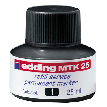 Frasco tinta MTK25 negra edding MTK25-001 Frasco tinta MTK25 negra edding MTK25-001