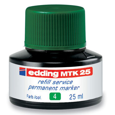 Frasco tinta MTK25 verde edding MTK25-004 Frasco tinta MTK25 verde edding MTK25-004