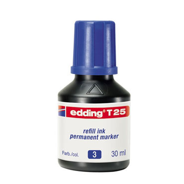 Frasco tinta T25 azul edding T25-003 Frasco tinta T25 azul edding T25-003