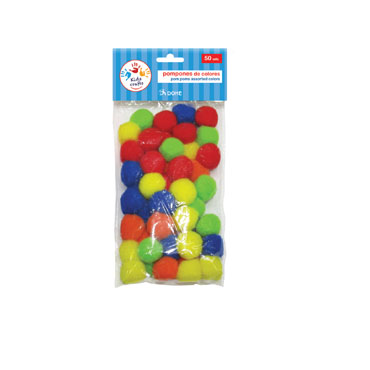 50 pompones de colores Dohe 18101 50 pompones de colores Dohe 18101