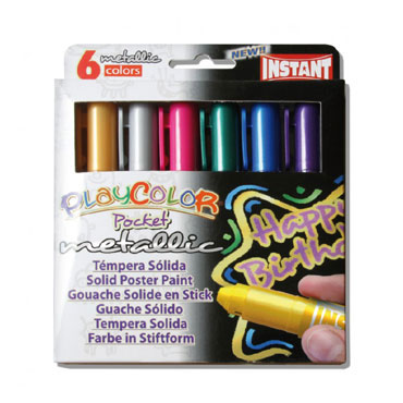 6 barras témpera metálica 5 g. Instant Playcolor 10351 6 barras témpera metálica 5 g. Instant Playcolor 10351