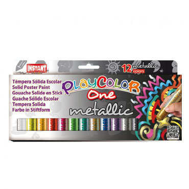 12 barras témpera metálica 5 g. Instant Playcolor 10131 12 barras témpera metálica 5 g. Instant Playcolor 10131