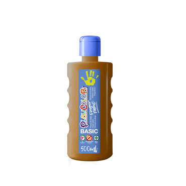 Bote 500 ml. pintura de dedos marrón Playcolor 17761 Bote 500 ml. pintura de dedos marrón Playcolor 17761
