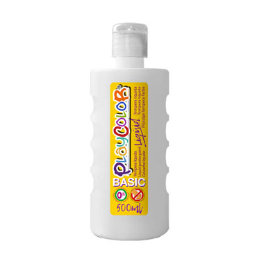 Bote 500 ml. témpera líquida blanca Playcolor 19341 Bote 500 ml. témpera líquida blanca Playcolor 19341