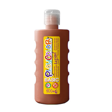Bote 500 ml. témpera líquida marrón Playcolor 19451 Bote 500 ml. témpera líquida marrón Playcolor 19451
