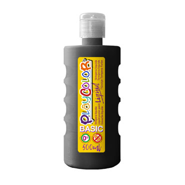 Bote 500 ml. témpera líquida negra Playcolor 19461 Bote 500 ml. témpera líquida negra Playcolor 19461