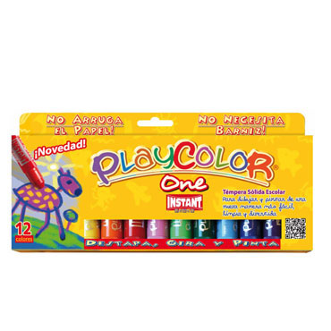 12 barras témpera 10 g. instant Playcolor 10731 12 barras témpera 10 g. instant Playcolor 10731