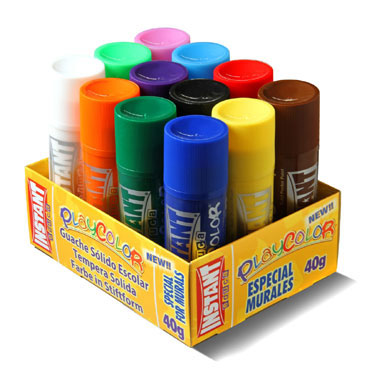 12 barras témpera 40 g. Instant Playcolor 58331 12 barras témpera 40 g. Instant Playcolor 58331