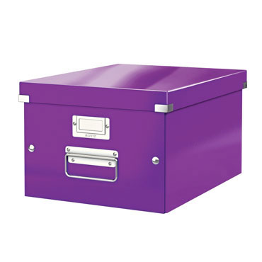 Caja Click & Store Din A-4 violeta Leitz