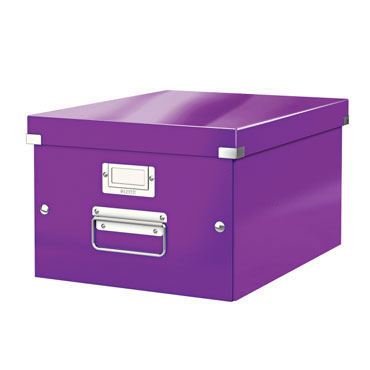 Caja Click & Store Din A-4 violeta Leitz Caja Click & Store Din A-4 violeta Leitz