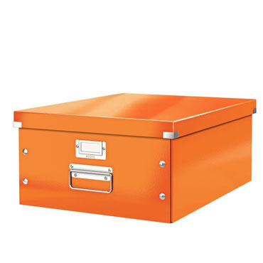 Caja Click & Store Din A-3 naranja Leitz
