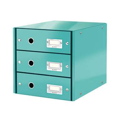 Buc 3 cajones Click & Store turquesa Leitz Buc 3 cajones Click & Store turquesa Leitz