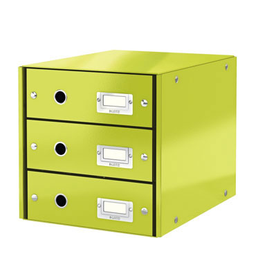 Buc 3 cajones Click & Store verde Leitz Buc 3 cajones Click & Store verde Leitz
