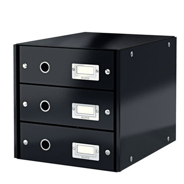 Buc 3 cajones Click & Store negro Leitz Buc 3 cajones Click & Store negro Leitz