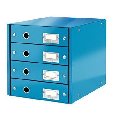 Buc 4 cajones Click & Store azul Leitz Buc 4 cajones Click & Store azul Leitz