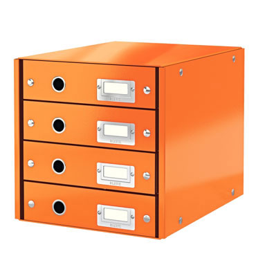 Buc 4 cajones Click & Store naranja Leitz Buc 4 cajones Click & Store naranja Leitz